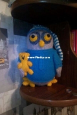 owl knitted spokes