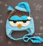 Repeat Crafter Me - Sarah Zimmerman - Crochet Drowsy and Basic Owl Hat- Free