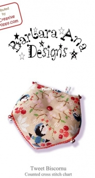 Creative Poppy - Barbara Ana Designs BAN184 Tweet Biscornu PCS + XSD