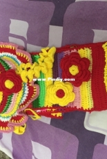 Crochet hat and scarf