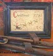 Country Rustic Primitives - Primitive Christmas Sleigh Sampler