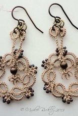 Kinetic tatting Earrings