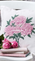 Bold Blooms - Peony Cushion by Angela Poole from Cross Stitch Gold 125 XSD