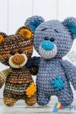 One and Two Company - Carolina Guzman - Patches the Little Teddy Bear Amnigurumi