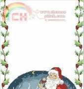 Permin 68-2205-Santa Claus tablecloth