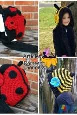 Articles of a Domestic Goddess - Donna Knox - Jitterbug Scoodies Ladybug and Bumblebee