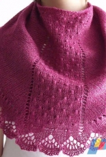 Voie Lactée/Milky Way Shawl by Mamzelle Flo-English