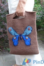 Papillon Messenger Bag by Angelique den Brok -Eng.,Dutch-Free