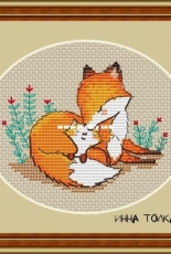 Mama Fox With Son by Inna Tolkacheva