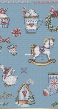 Fun Sheep FS-056 Cozy Winter Sampler by Anastasia Kravtsova / Eremeeva