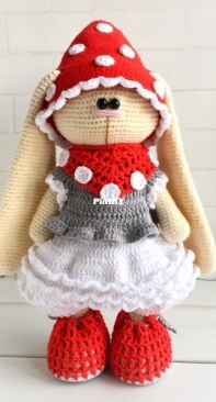 Knittoypatterns - Natalya Solovjeva - Natalia Solovieva - Amanita Outfit