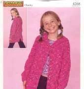 Sirdar Kool Kidz Chunky 4268. Duffle Coat