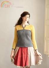 Thunderbolt Cardigan by Heidi Kirrmaier / Quince & Co.