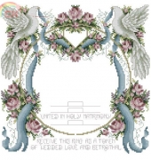 Wedding Doves Ringbearers Pillow from Stoney Creek Collection April 2007