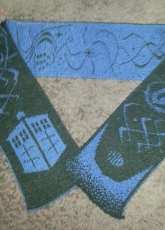 The Name of the Doctor Double Knit Scarf by Frivolite Handcrafts