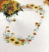 Permin of Copenhagen - 58-3315 - Tablecloth with sunflowers