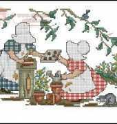 April from Leisure Arts 3263 Sunbonnet Sue Yesteryears Sweetheart