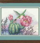 Dimensions Sunset 13680 - Humming Bird and Cactus