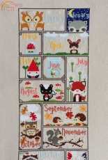 The Frosted Pumpkin Stitchery - Woodland Sampler