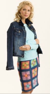 Tahki Yarns - Doris Chan - Crochet Granny Square Skirt - English - Free