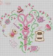 Agenda 2011 Latelier de la brodeuse au point de croix Coat of craftswomen