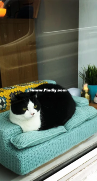 Crocheted Cat Bed
