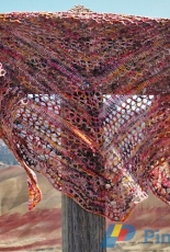 Painted Hills Shawl by Raya Budrevich/ Blissful Knits-English-Free
