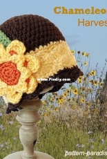 Pattern Paradise - Maria Bittner - Chameleon Hat Harvest Gold - free