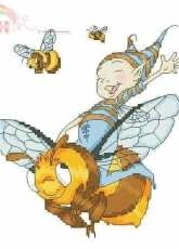 Elf on Bee, by Tinkerbell