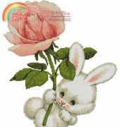 Artecy Cross Stitch - rose bunny large
