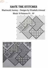 Elizabeth Almond- Blackwork Journey- Save the Stitches
