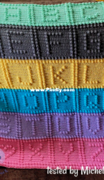 The Crochet Couch - Alphabet Baby Afghan - Free