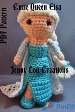 Jenny Lou Creations - Jennifer Chittum - Cutie Queen Elsa Doll