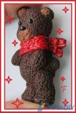 New teddy bear in polymer clay
