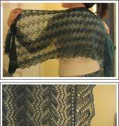 Print O the Wave Stole by Eunny Jang /See Eunny Knit-Free