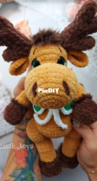 Vikusik toys - Viktoriya Kravchenko - Виктория Кравченко - Moose - Рогатик - Russian