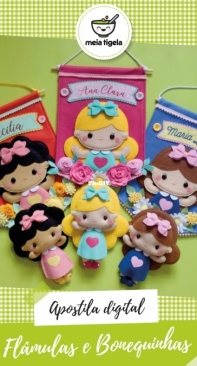 Meia Tigela - Wall Hangings and Dolls - Flamulas e Bonequinhas - Portuguese