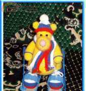 Tanyuska Танюська - Glutton Bear (Skiing) Мишка-обжорка - Russian