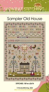 Wombat Stitching - Sampler Old House