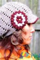 CrocheTrend Patterns - Viktoria Gogolak - Nora Newsboy Hat