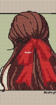 Midnight - Red bow by Kristina Ustyan - Free