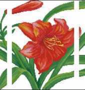 Spring Cross Stitch 02140 Triptych Lily