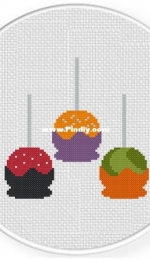 Daily Cross Stitch - Halloween Dipped Candies