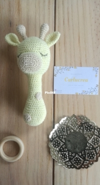 My giraffe rattle. Own pattern