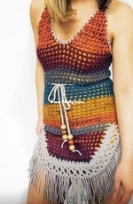 Cozy Creative Crochets - Heather Cummings - The Chakra Dress