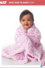 Basic Beginner Baby Blanket by Bernat Design Studio - Free