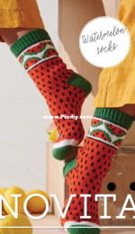 Watermelon Socks by Minna Metsänen - Free