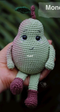 Rô Amigurumi - Rosâne Spera - Pear - Pera - English - Translated
