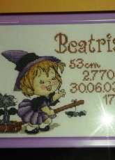 Birth announcement for Beatrise