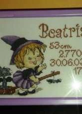 Birth announcement for Beatrise
